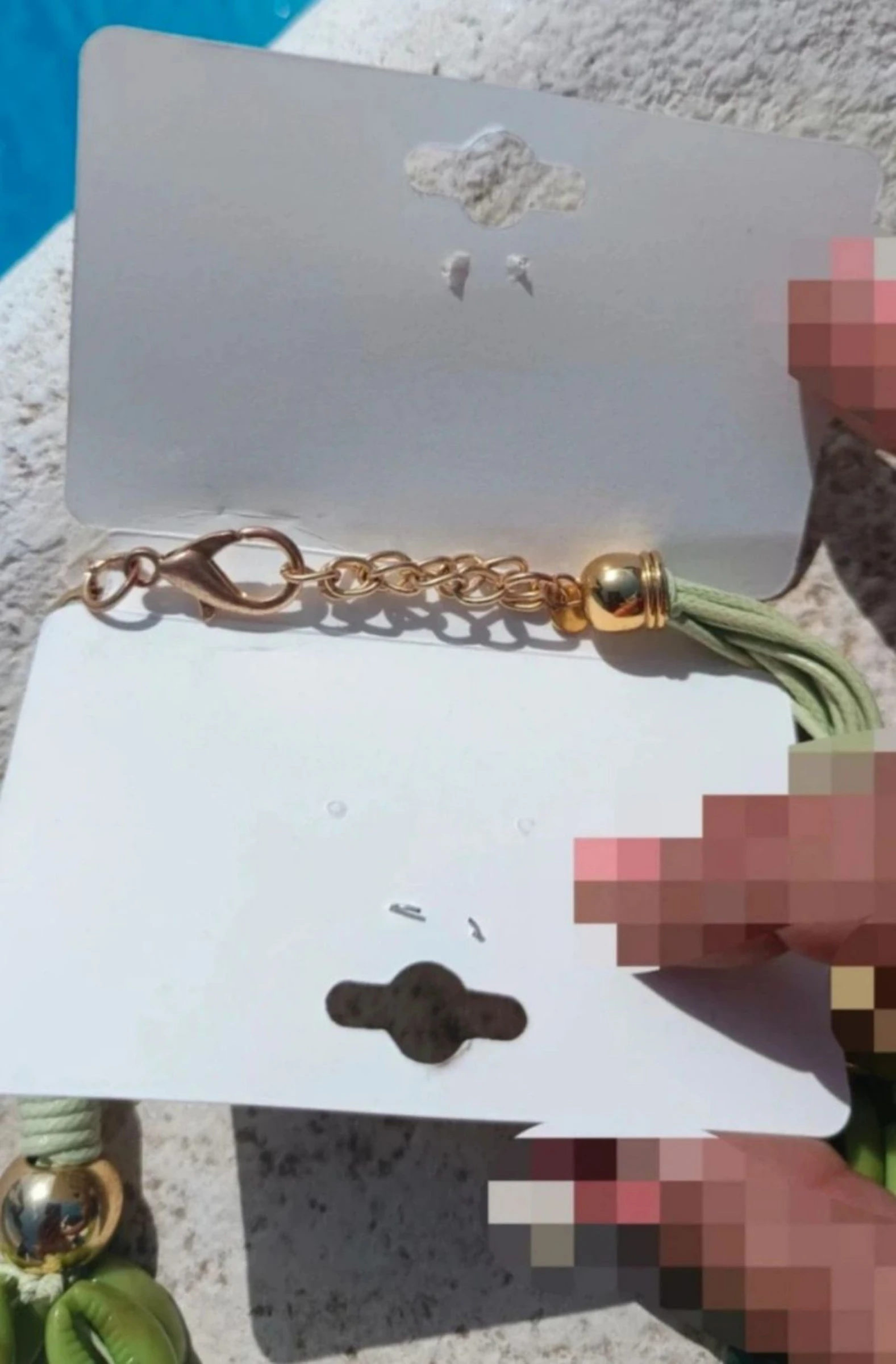 Boho necklace. Summer beads. Green and gold color. – photo 8